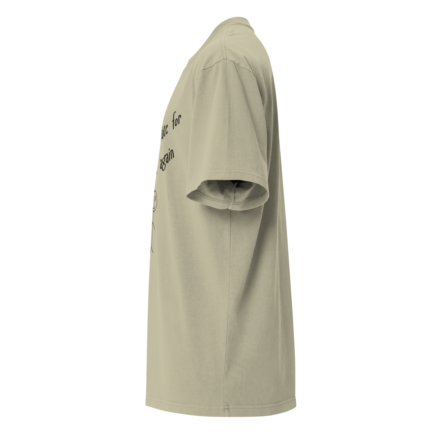 I stayed up late for no reason again - Oversized faded t-shirt