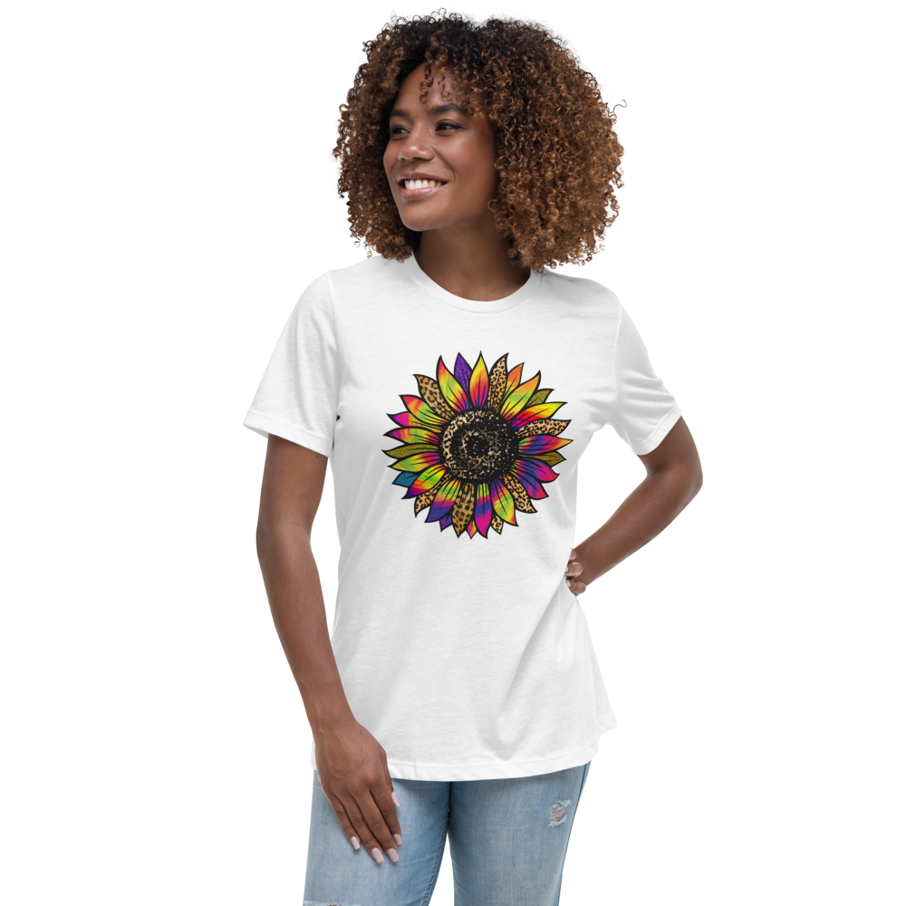 Tie-Dye Flower - Women's Relaxed T-Shirt