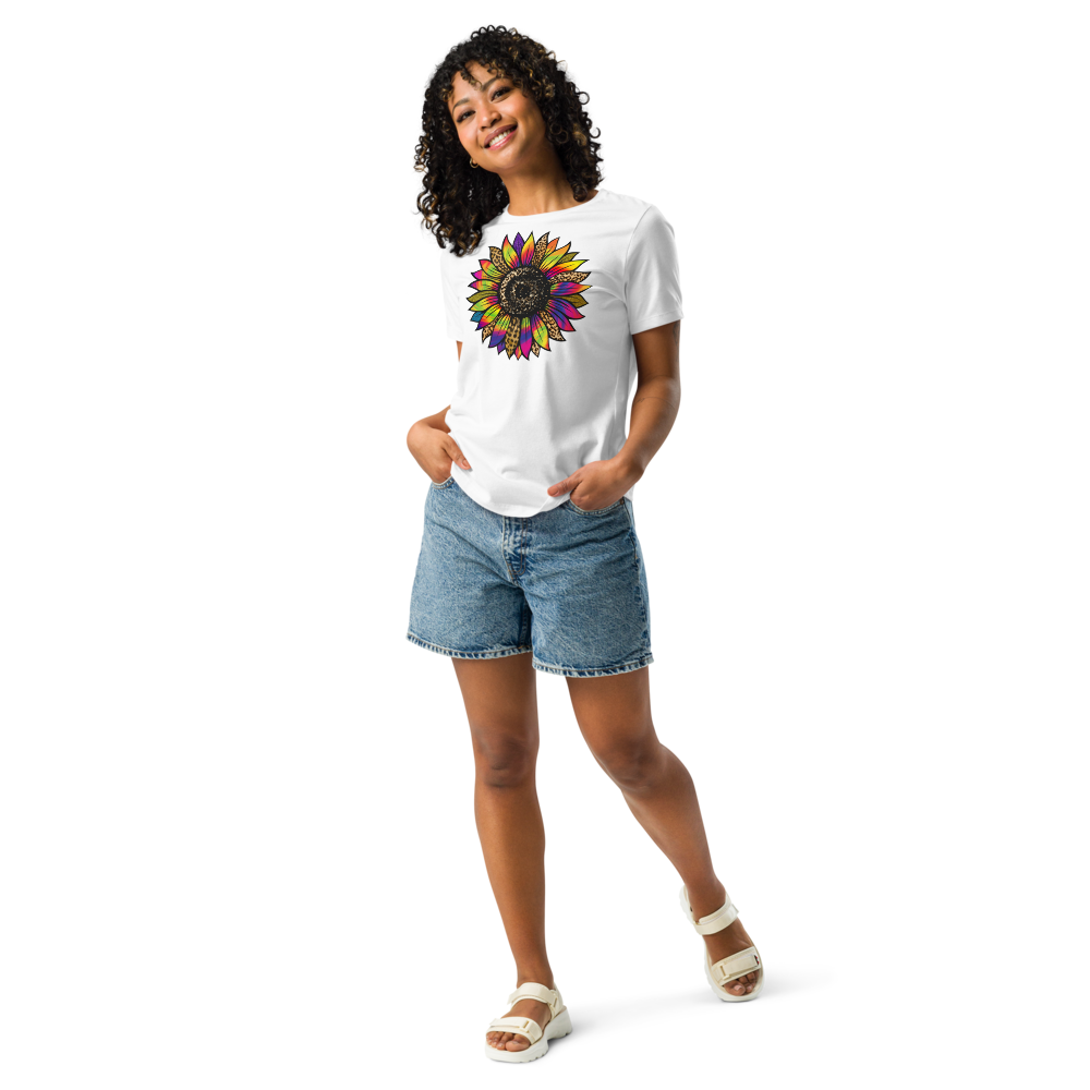 Tie-Dye Flower - Women's Relaxed T-Shirt