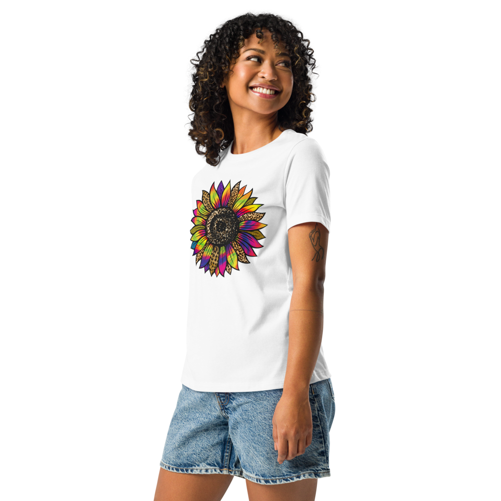 Tie-Dye Flower - Women's Relaxed T-Shirt