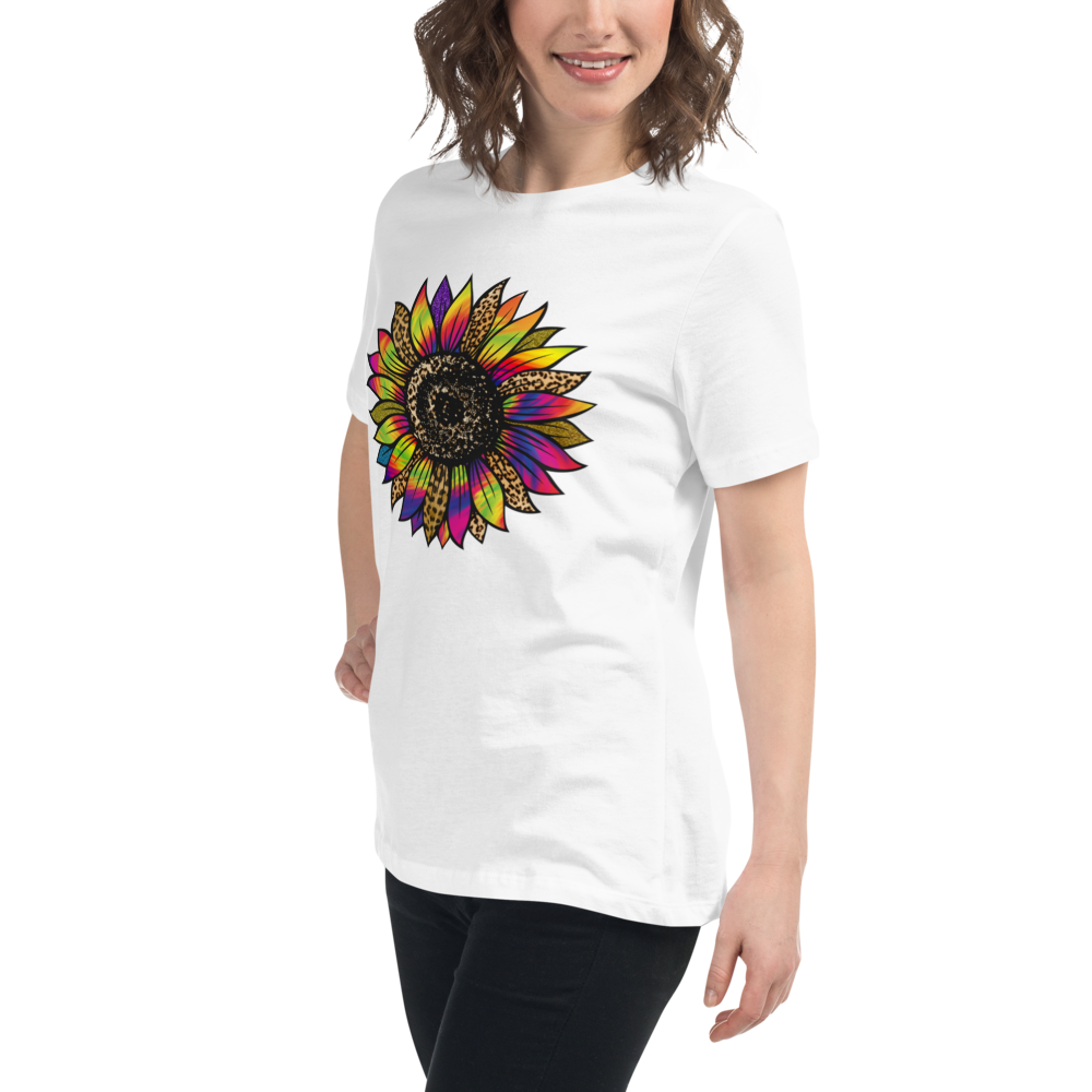 Tie-Dye Flower - Women's Relaxed T-Shirt