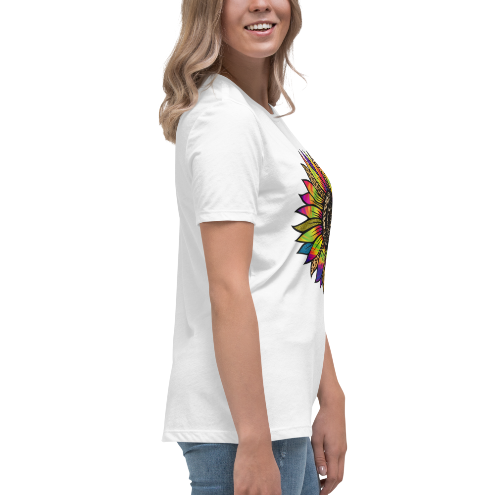 Tie-Dye Flower - Women's Relaxed T-Shirt