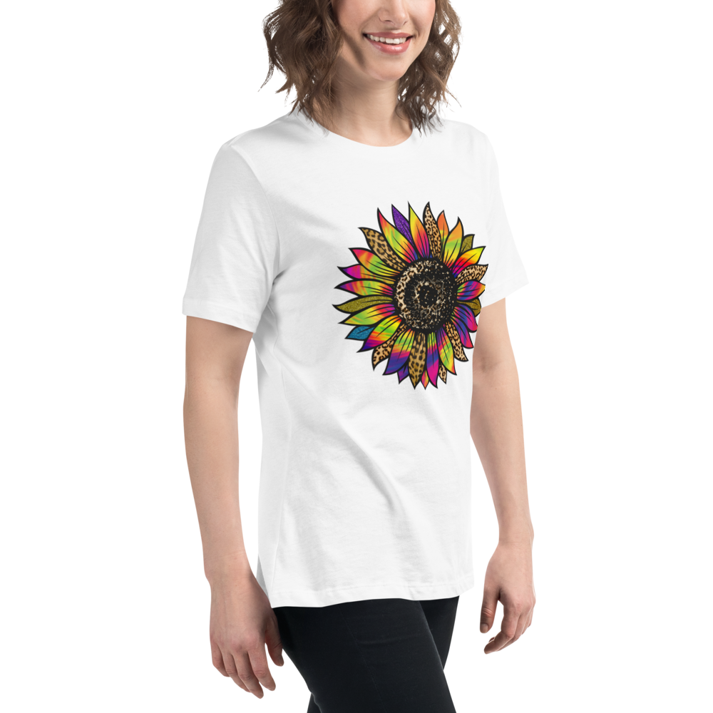 Tie-Dye Flower - Women's Relaxed T-Shirt