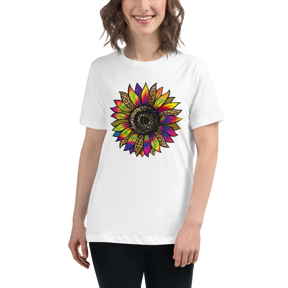 Tie-Dye Flower - Women's Relaxed T-Shirt