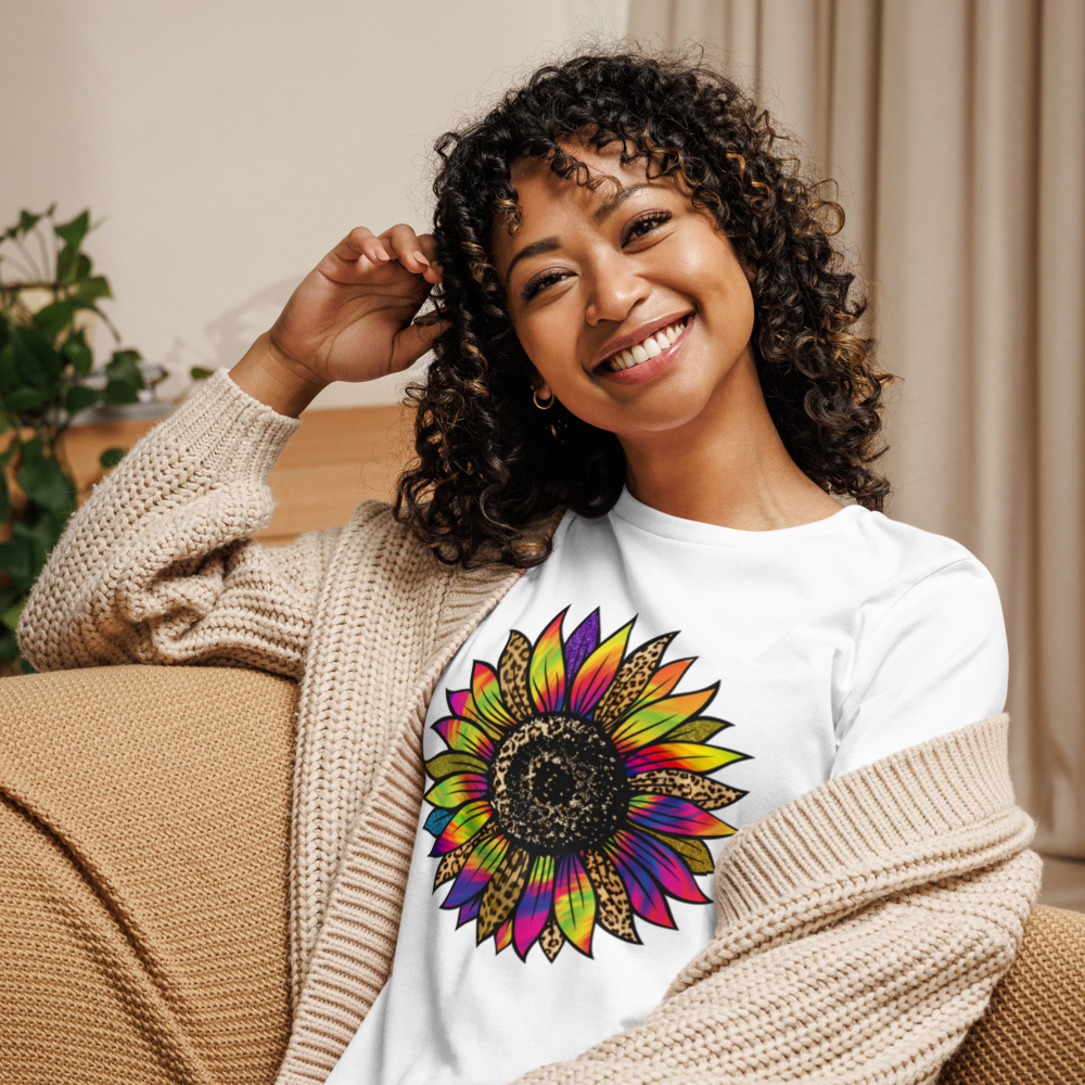 Tie-Dye Flower - Women's Relaxed T-Shirt