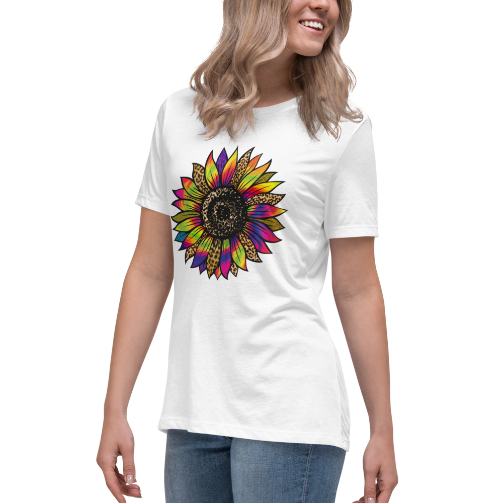Tie-Dye Flower - Women's Relaxed T-Shirt