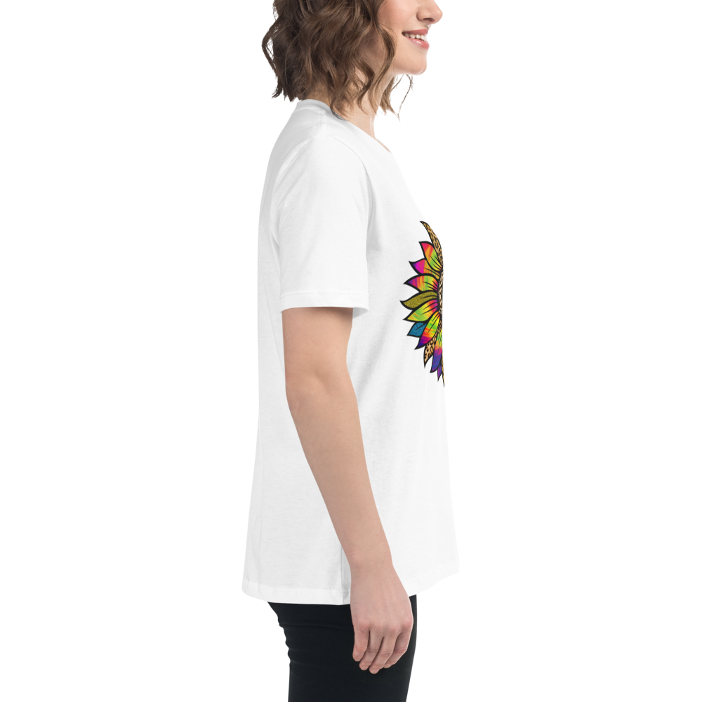 Tie-Dye Flower - Women's Relaxed T-Shirt